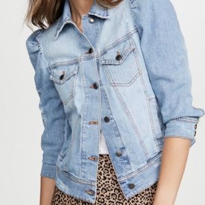 NWT Retrofete Puff-Sleeve Denim Jacket